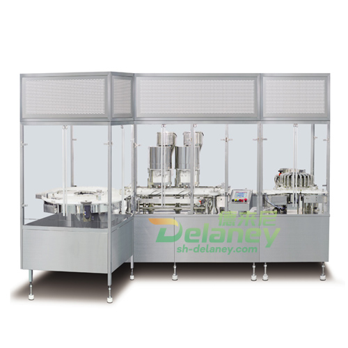 powder filling sealing washing and capping machine