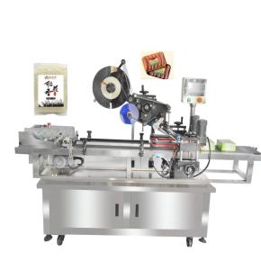 auto flat top and bottom surface labeling machine